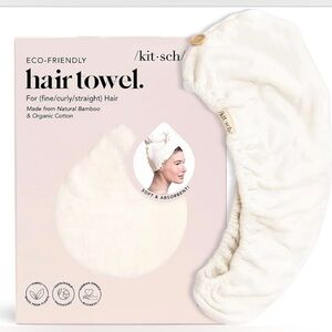 Kitsch Eco-Friendly Hair Towel -Ivory